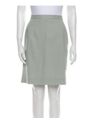 ✨BOGO FREE ENTIRE CLOSET✨ Giorgio Armani White Silk-Blend Pencil Skirt